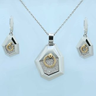 نیم ست با انگشتر جواهر کارتیر کد 1197